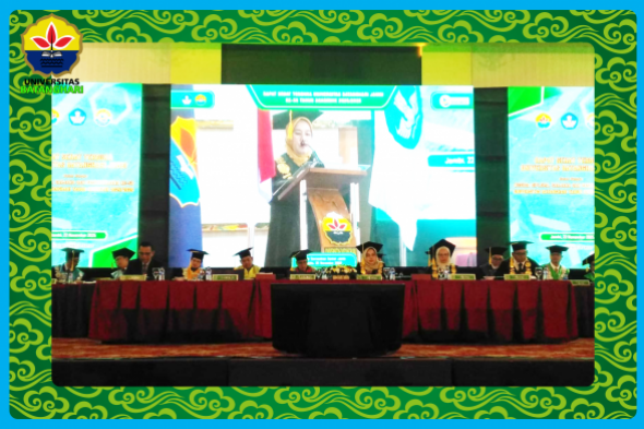 LAPORAN REKTOR UNIVERSITAS BATANGHARI PADA WISUDA ke 58